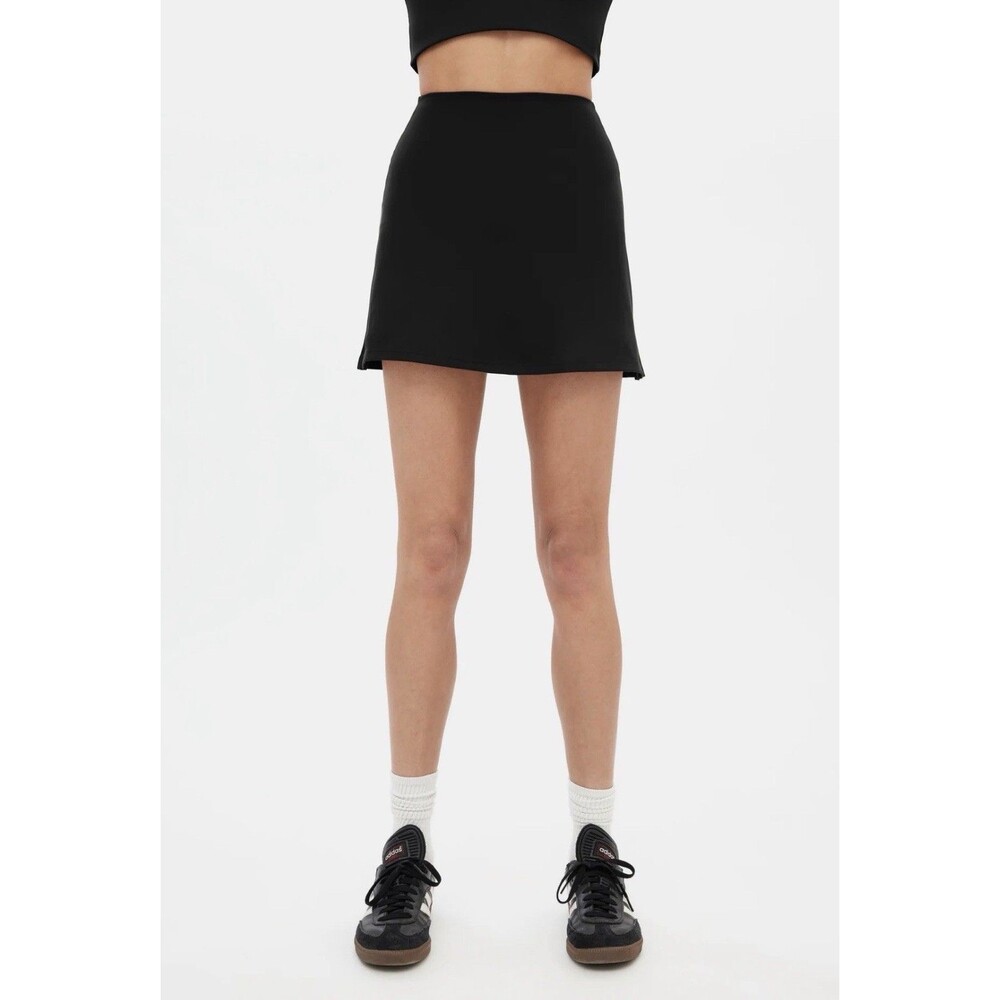 NWT Girlfriend Collective Women's XS Black Sport Skort NEW $78 Retail High Rise